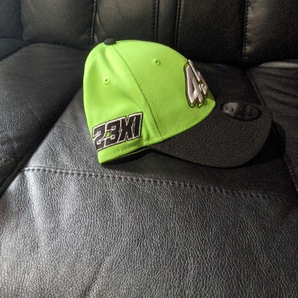 Kurt Busch New Era Number 9FORTY Snapback Adjustable Hat - Green - Picture 2 of 7